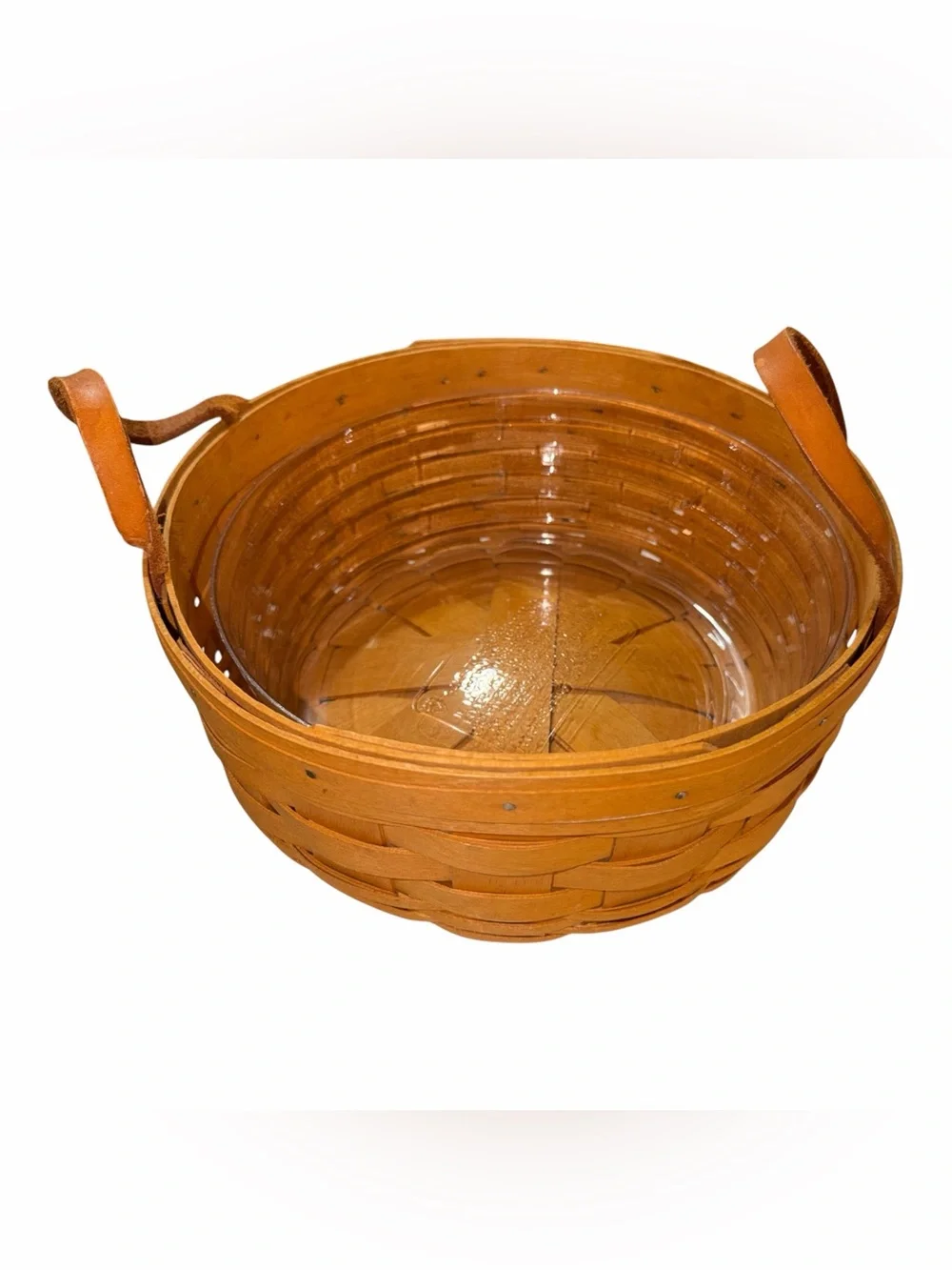 Longaberger Darning Basket with 2 Protectors